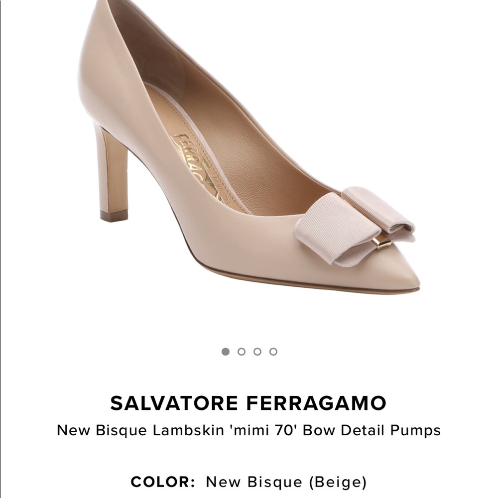 💯Authentic Ferragamo Mimi’70 Bow Detail Pumps - Picture 7 of 7